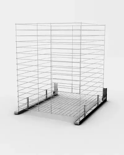 Metal baskets for the bedroom