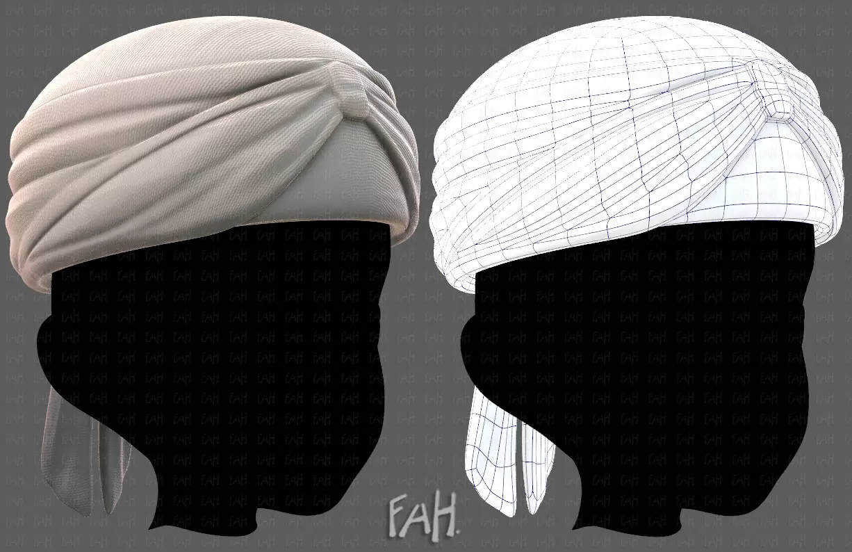 Cap V40 Low-poly 3D model
