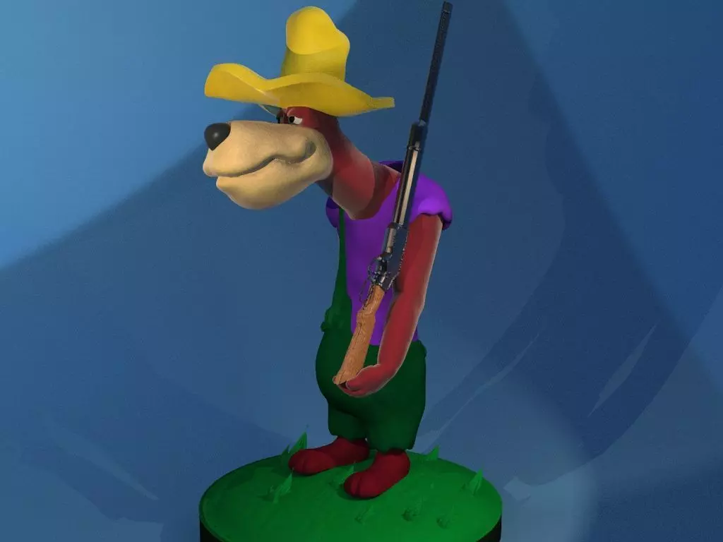 THE HILLBILLY BEARS - PAW RUGG 3D print model_0
