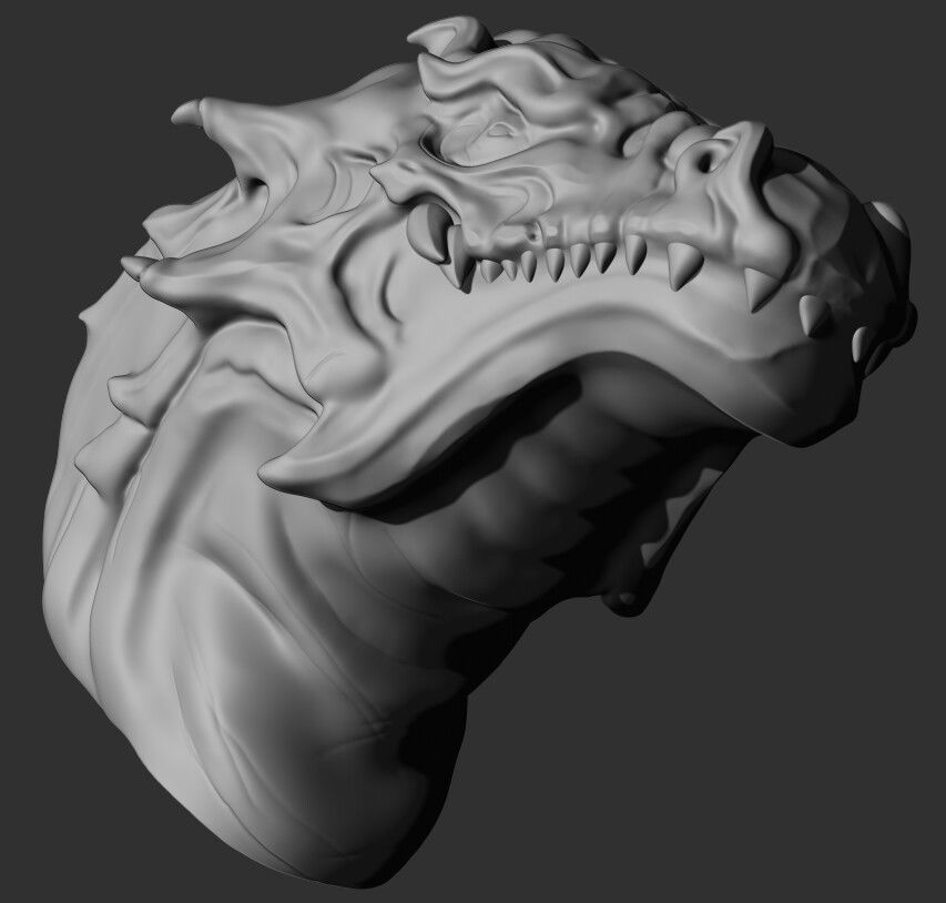 Dragon Head 3D print model_3