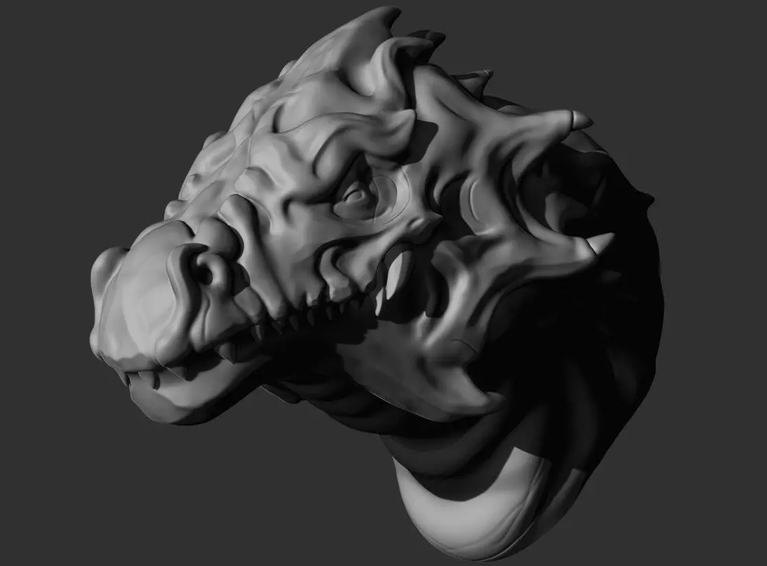 Dragon Head 3D print model_0
