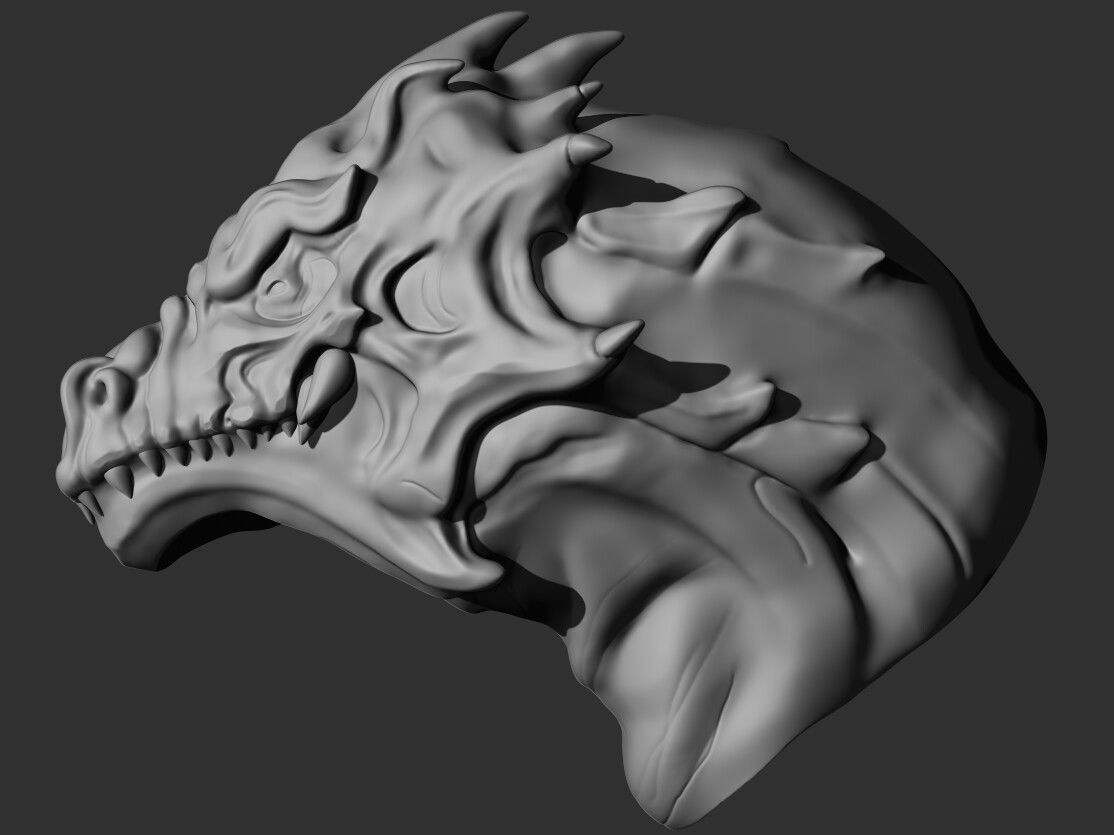 Dragon Head 3D print model_1