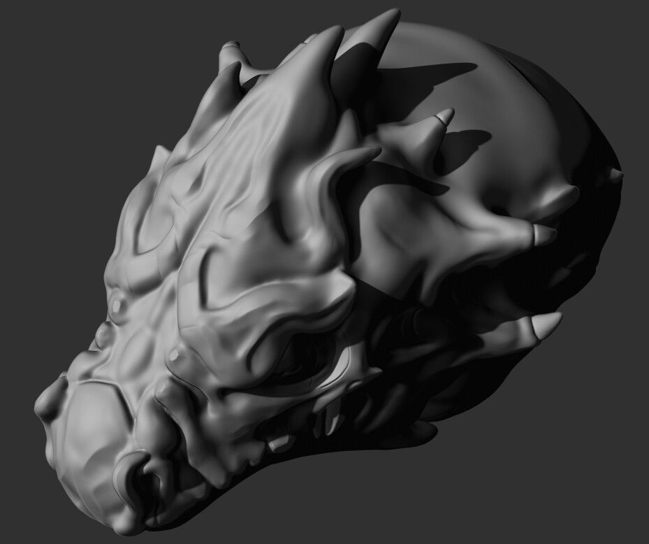 Dragon Head 3D print model_4