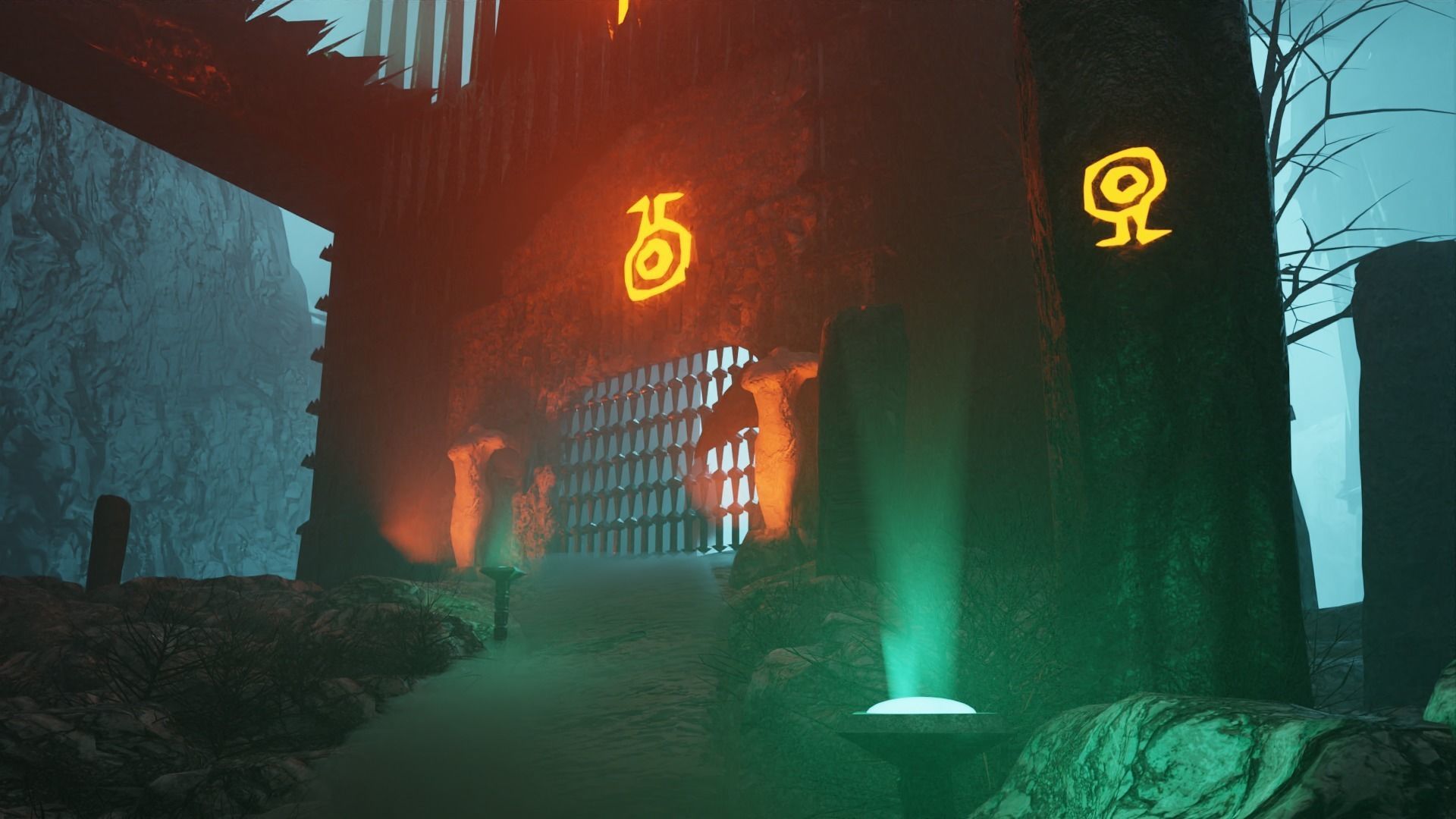 3d Low poly Medieval Dark Castle Scene 3D model_13