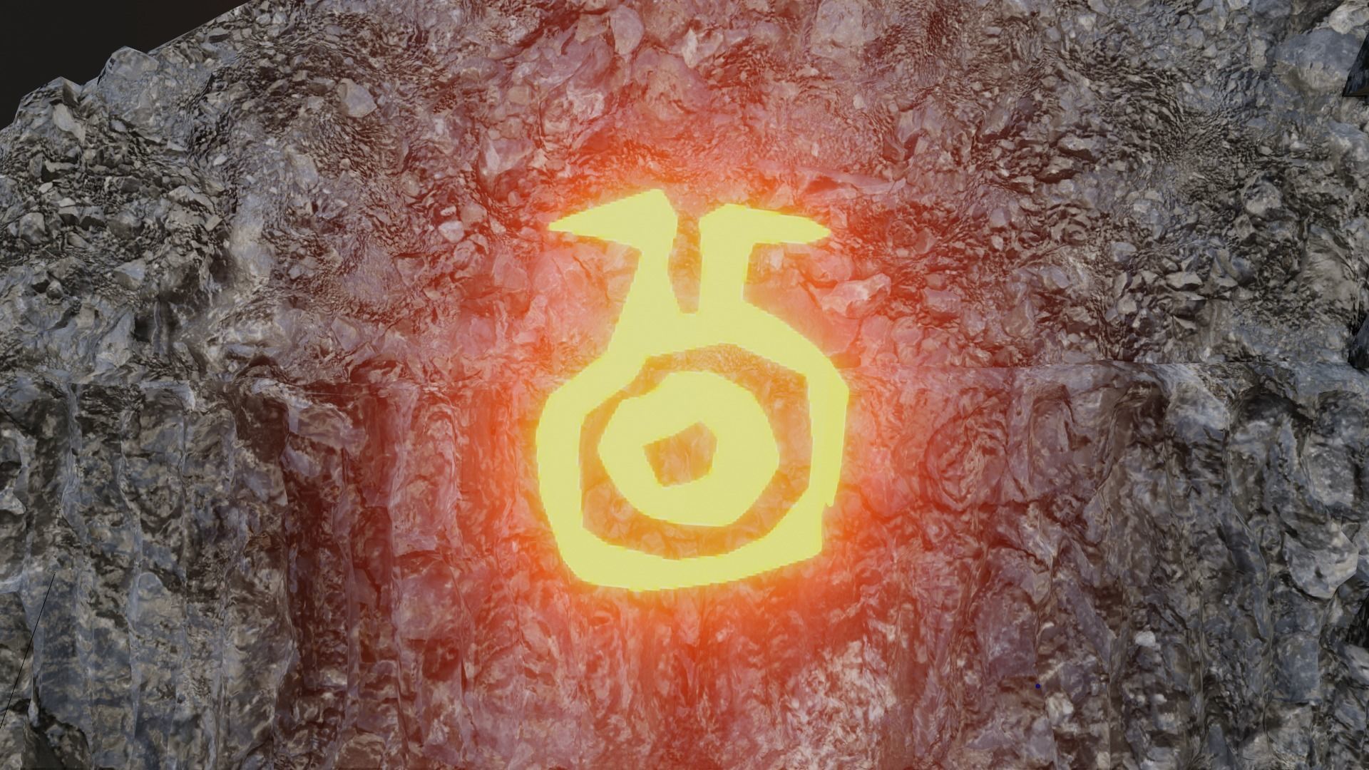 3d Low poly Medieval Dark Castle Scene 3D model_8