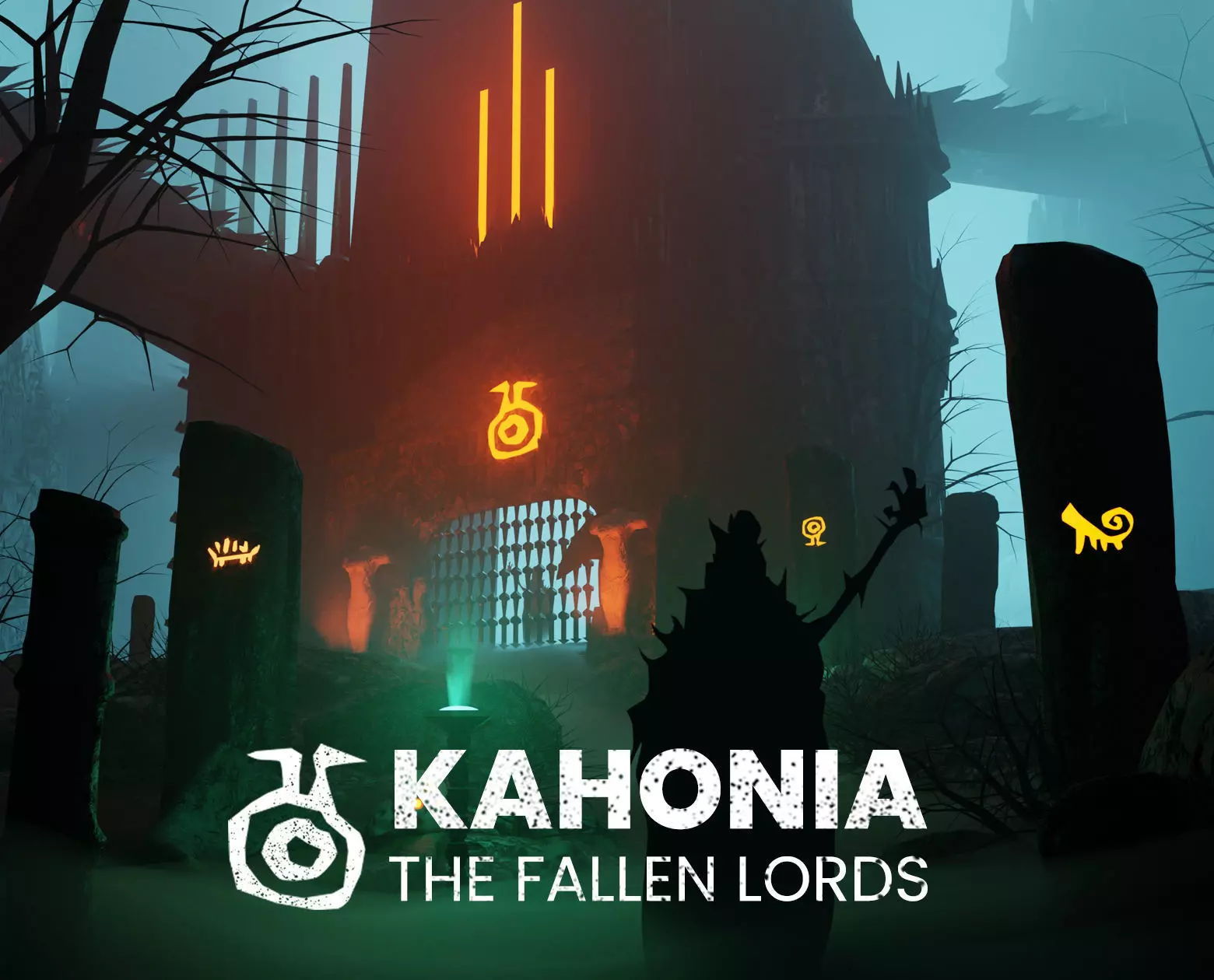 3d Low poly Medieval Dark Castle Scene 3D model_0