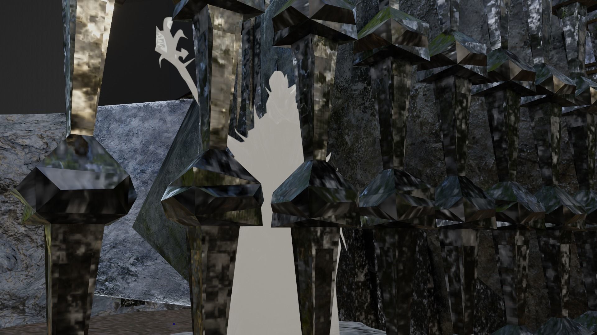 3d Low poly Medieval Dark Castle Scene 3D model_9