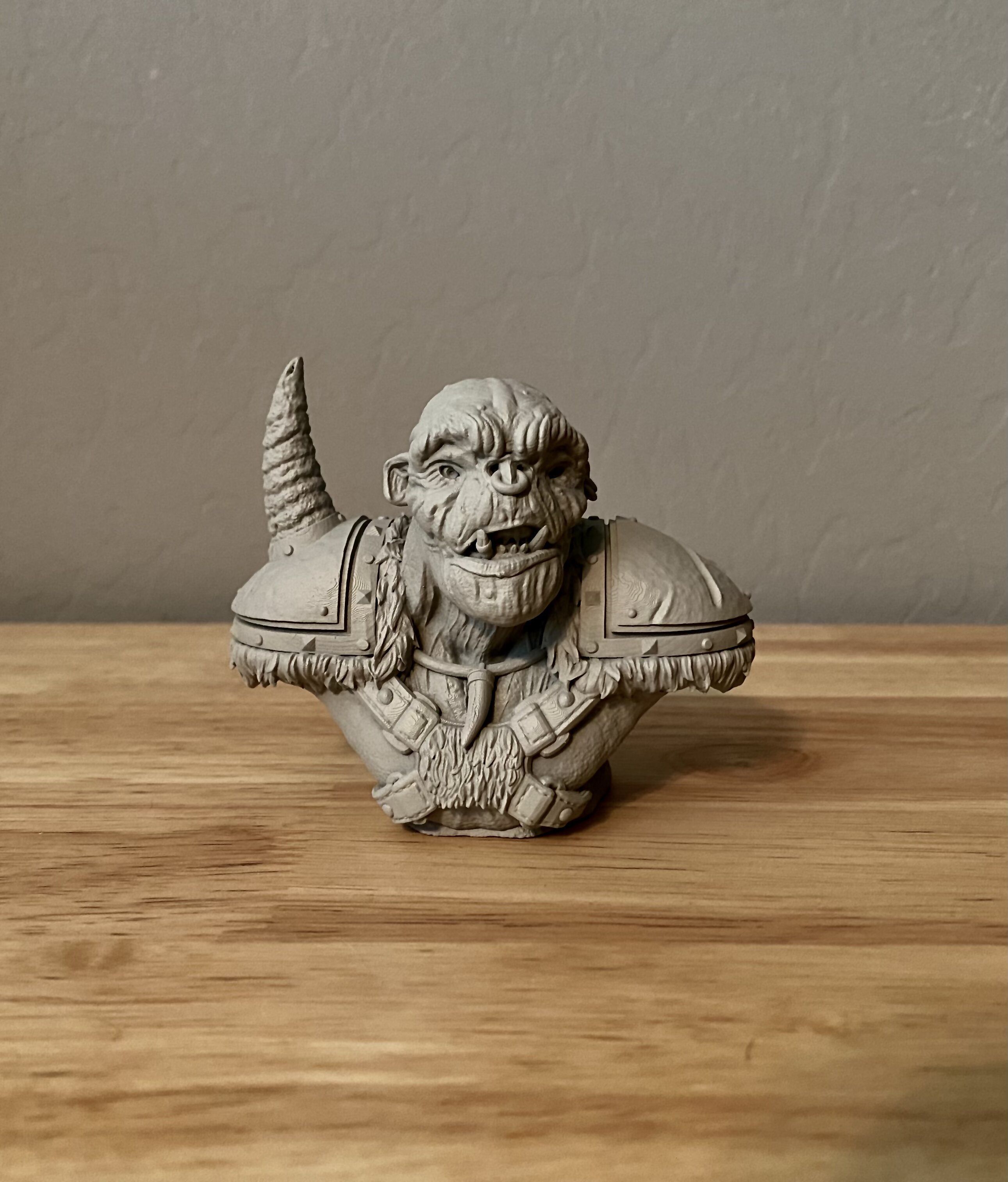Orc Bust 3D print model_4