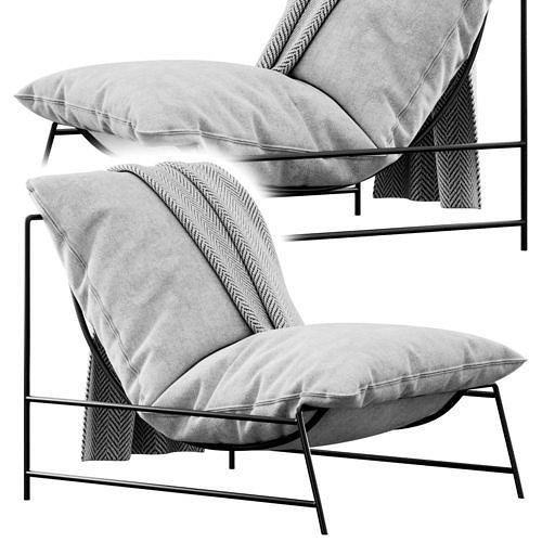 Rito Armchair By Desiree 3D model 2