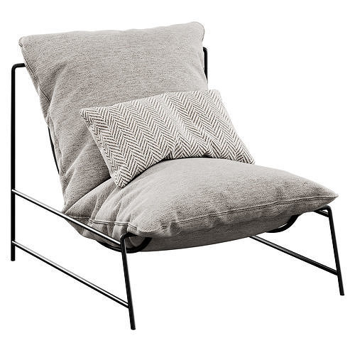 Rito Armchair By Desiree 3D model 6