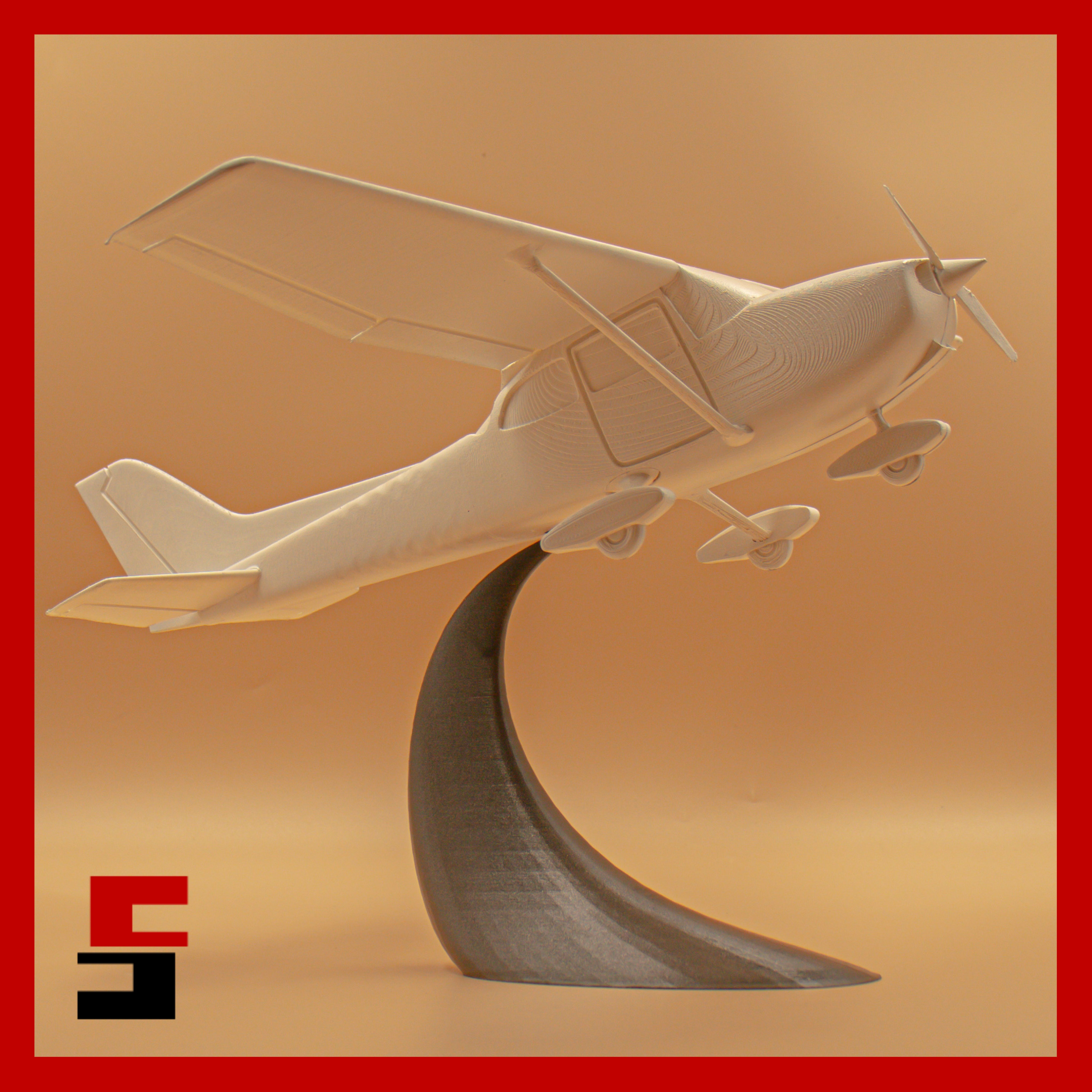 Airplane Cessna 172 Scale 1 50 3D print model_23