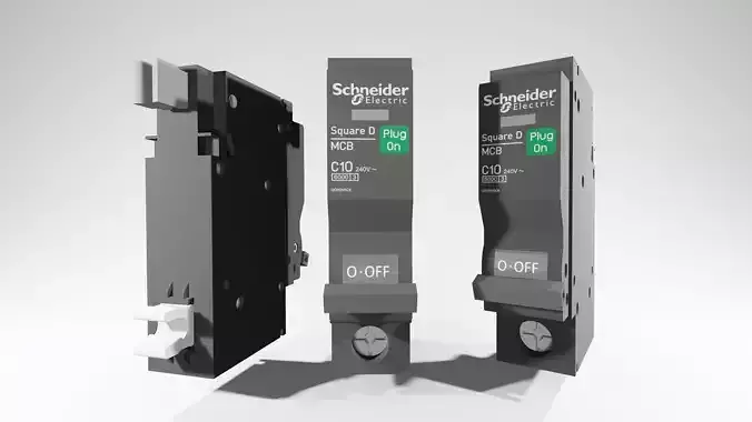 circuit-breaker C10 3D model