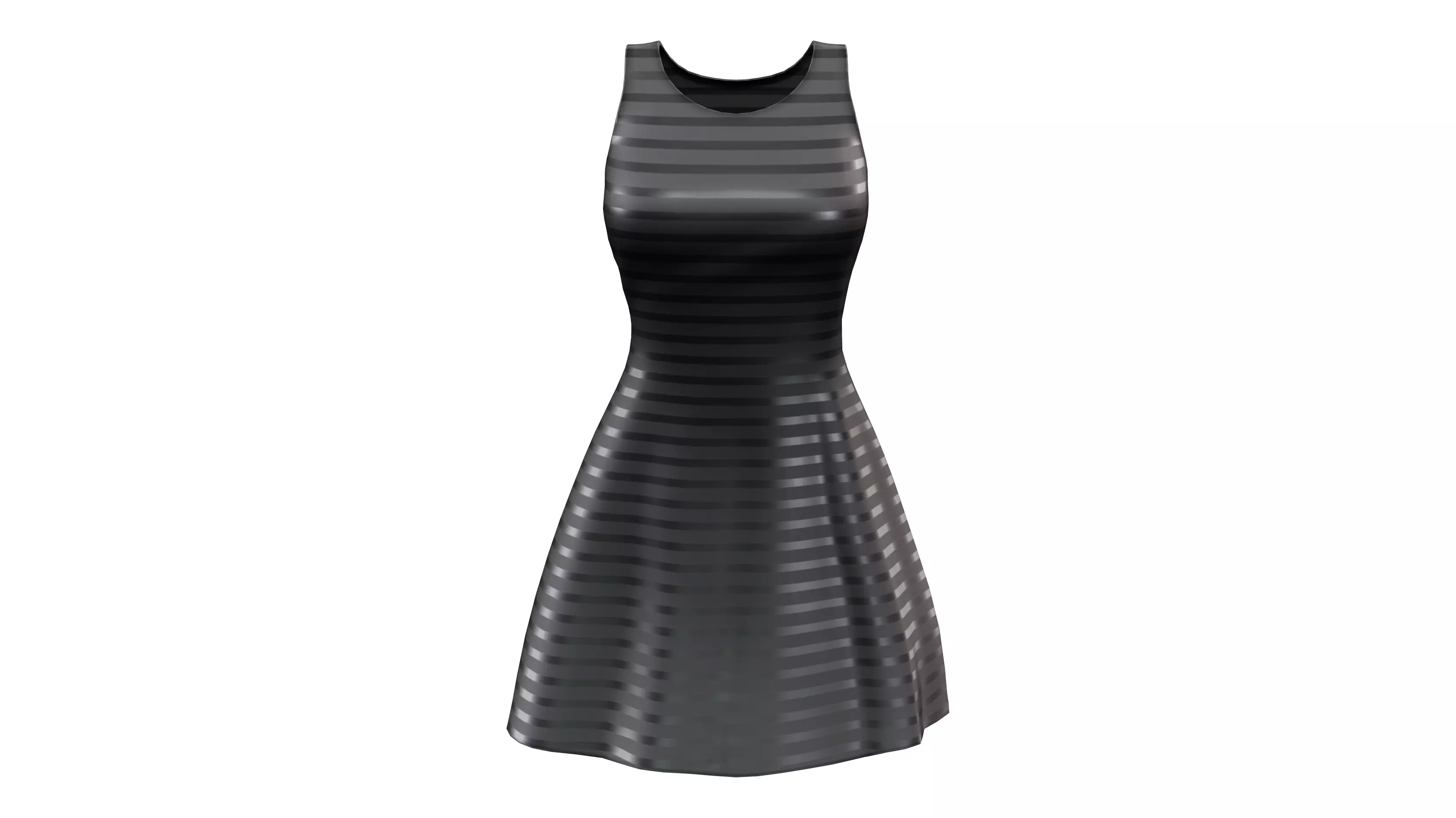 halter neck a line mini dress Sleeveless Faux Leather Midi Dress – Good Bull Supply Co main image 0