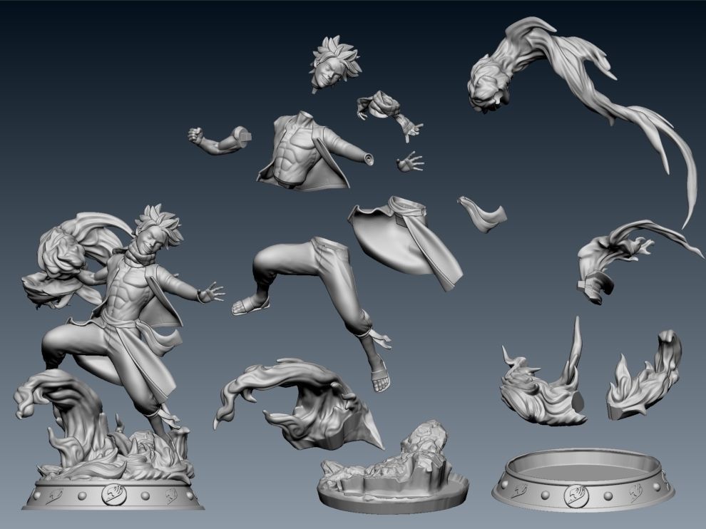 Natsu Dragneel 3D print model_5