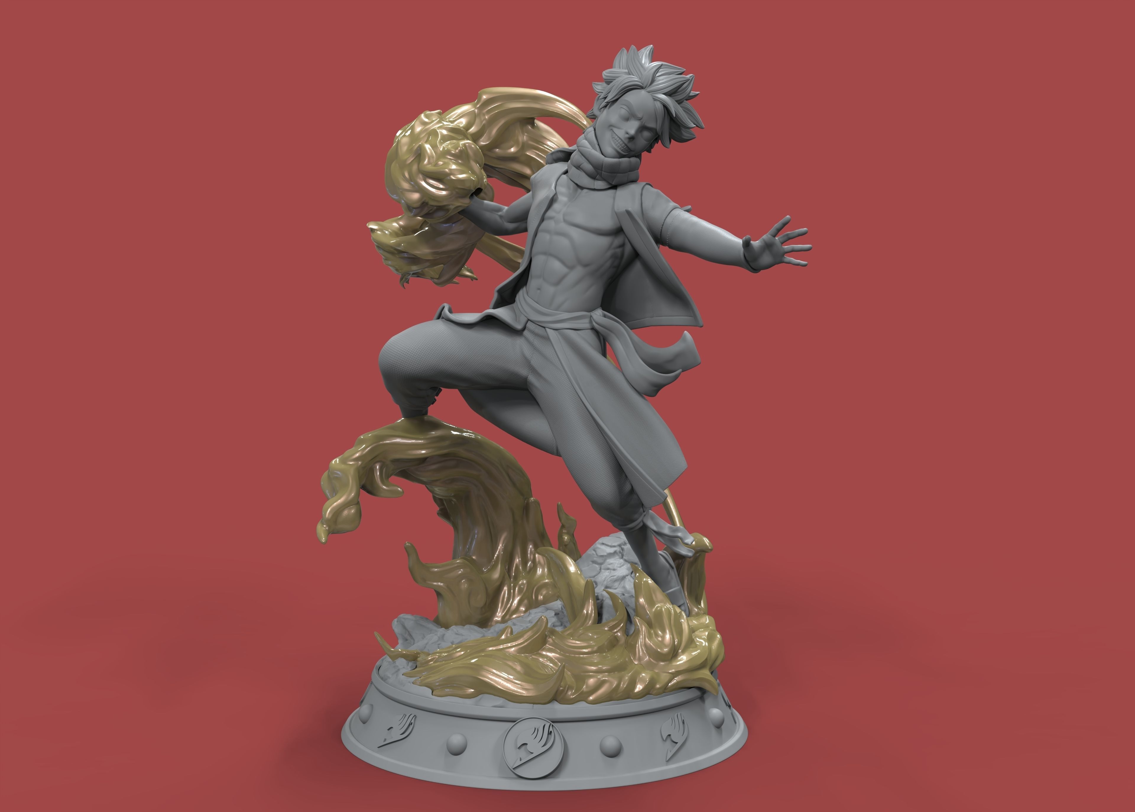 Natsu Dragneel 3D print model_3
