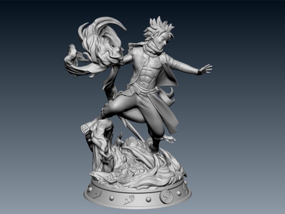 Natsu Dragneel 3D print model_7