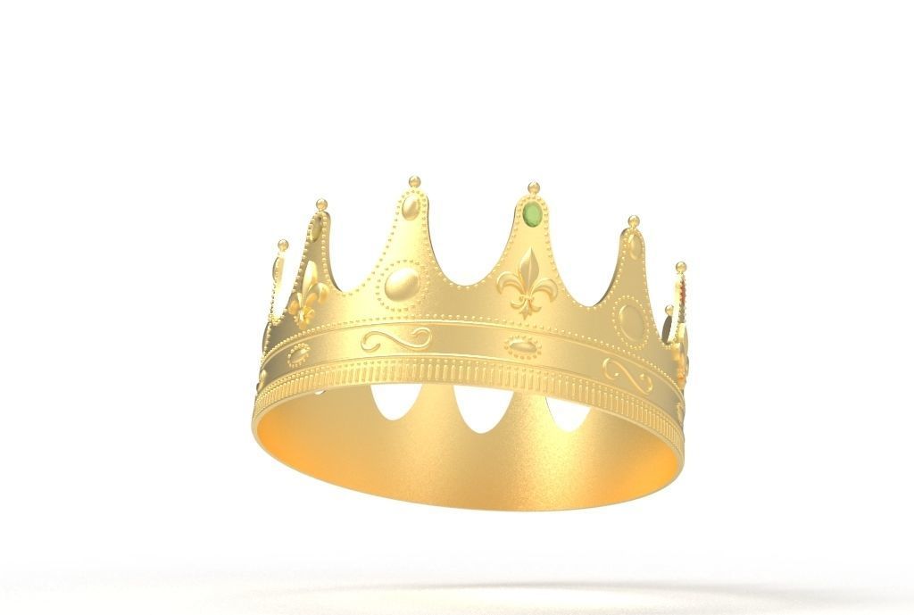 queen crown 3D print model_14