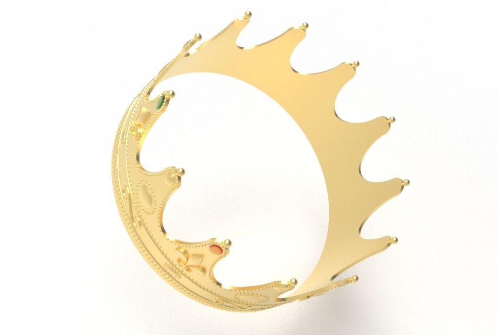 queen crown 3D print model_28