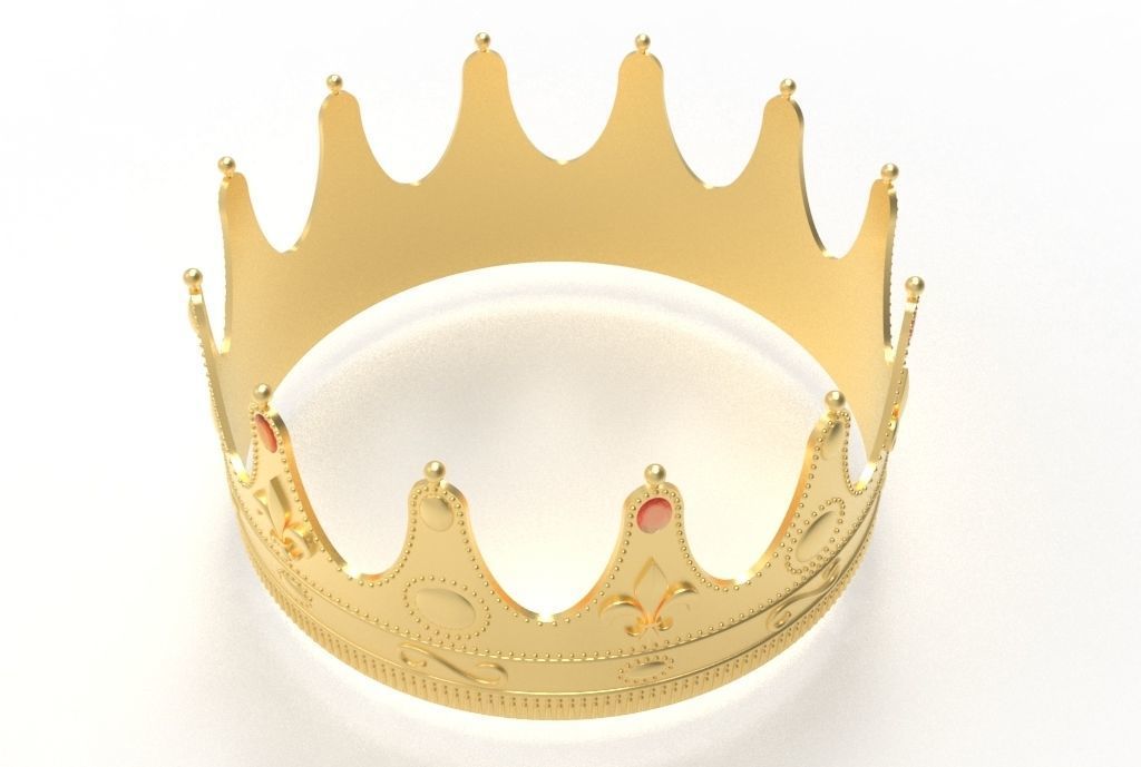 queen crown 3D print model_4