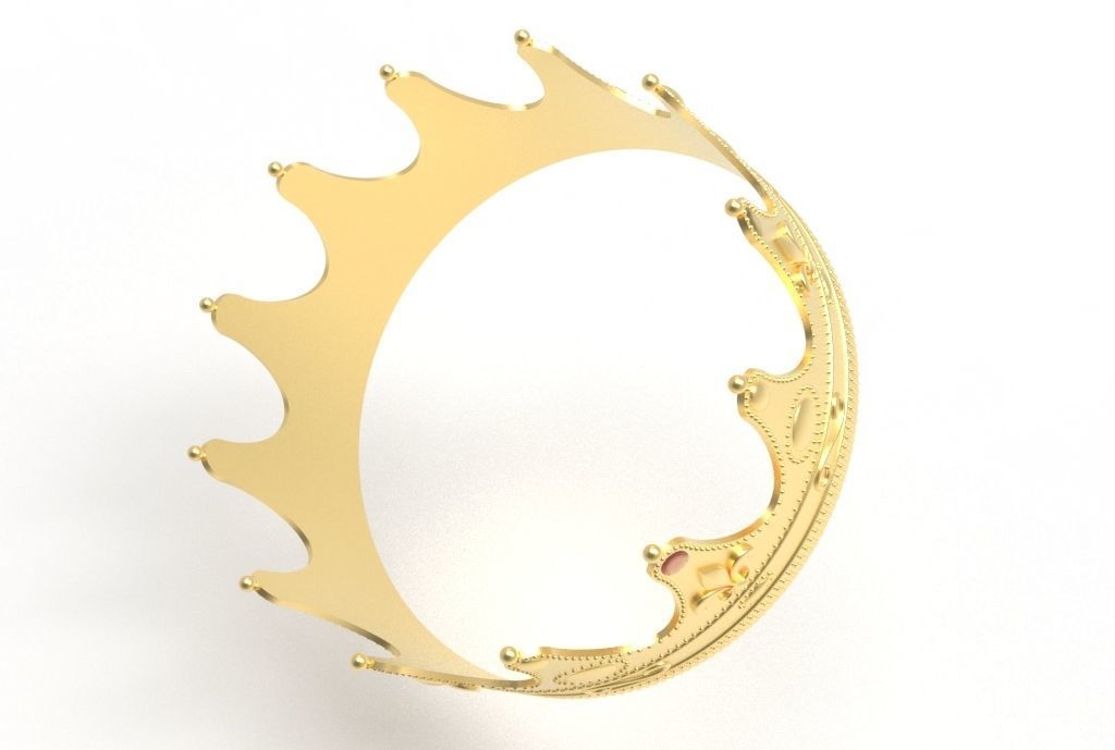 queen crown 3D print model_29