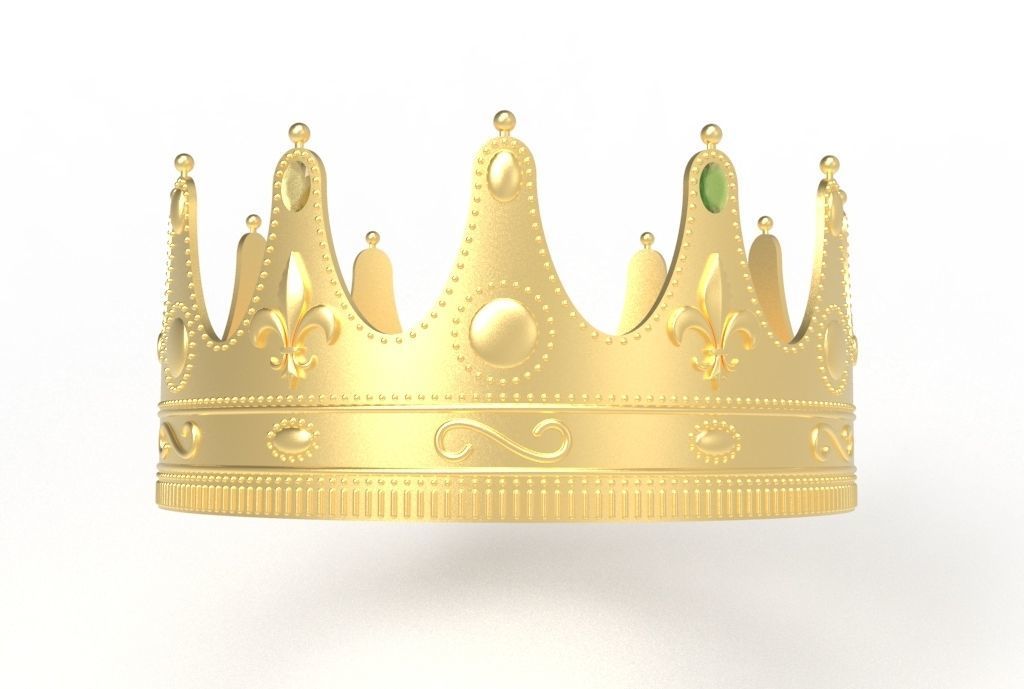 queen crown 3D print model_26