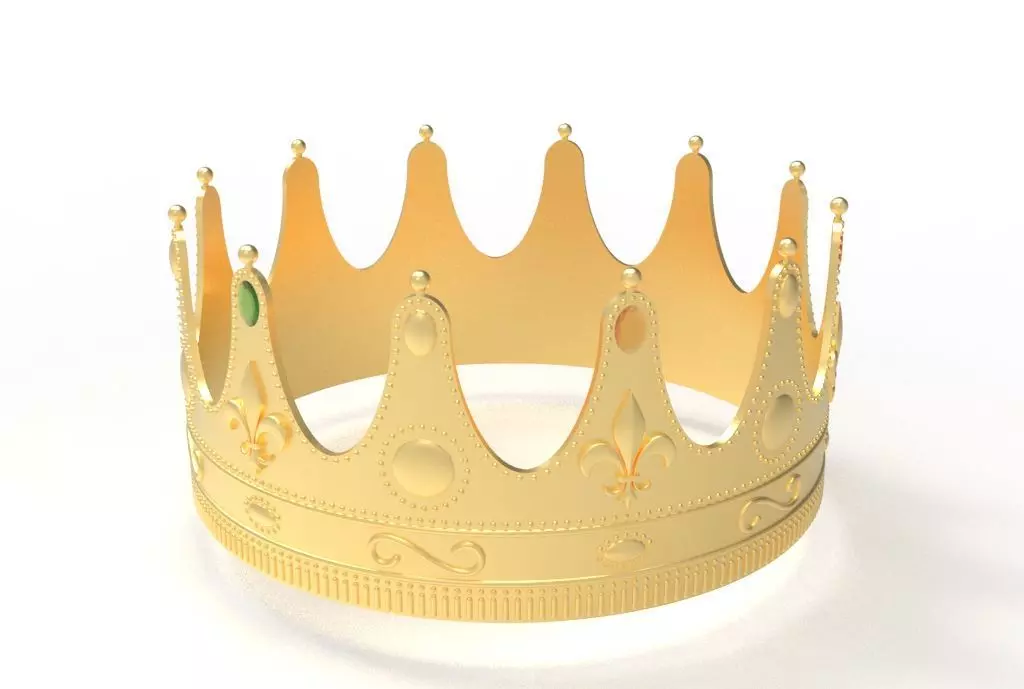 queen crown 3D print model_0