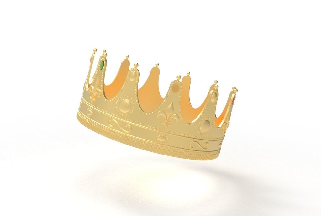 queen crown 3D print model_13