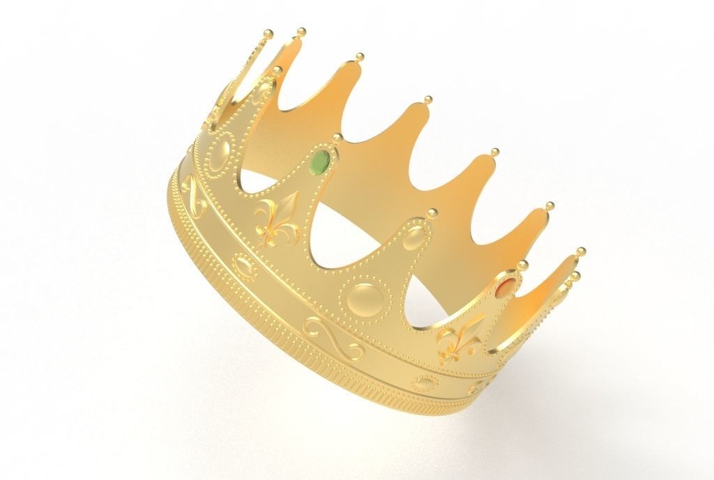 queen crown 3D print model_27