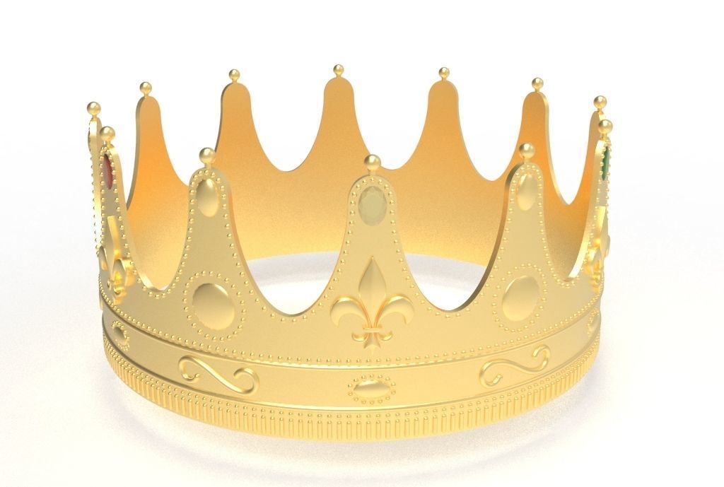 queen crown 3D print model_1
