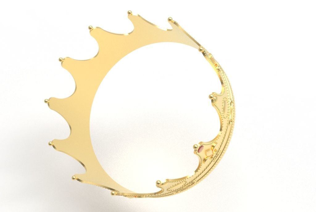 queen crown 3D print model_24