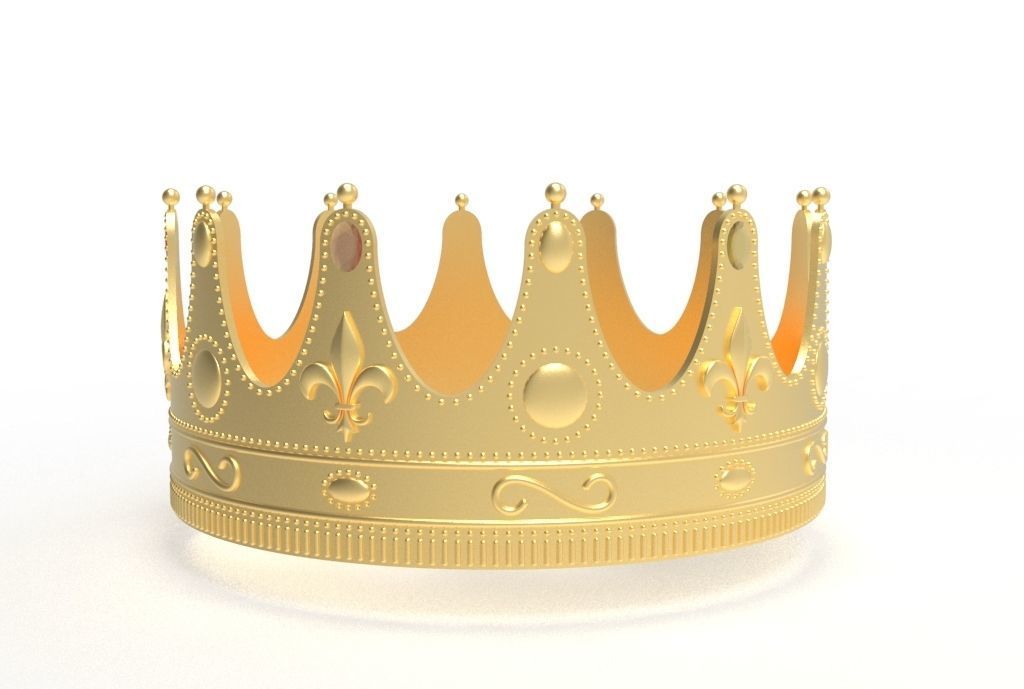 queen crown 3D print model_7