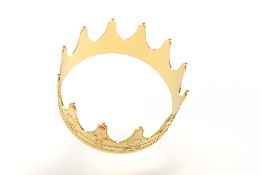 queen crown 3D print model_17