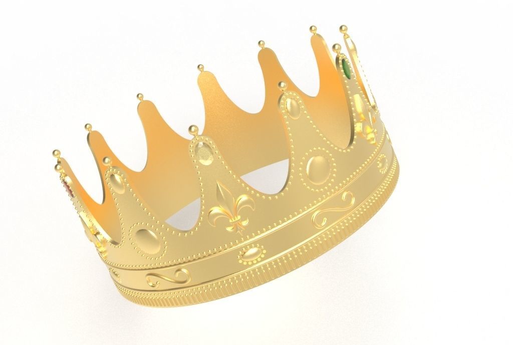 queen crown 3D print model_20