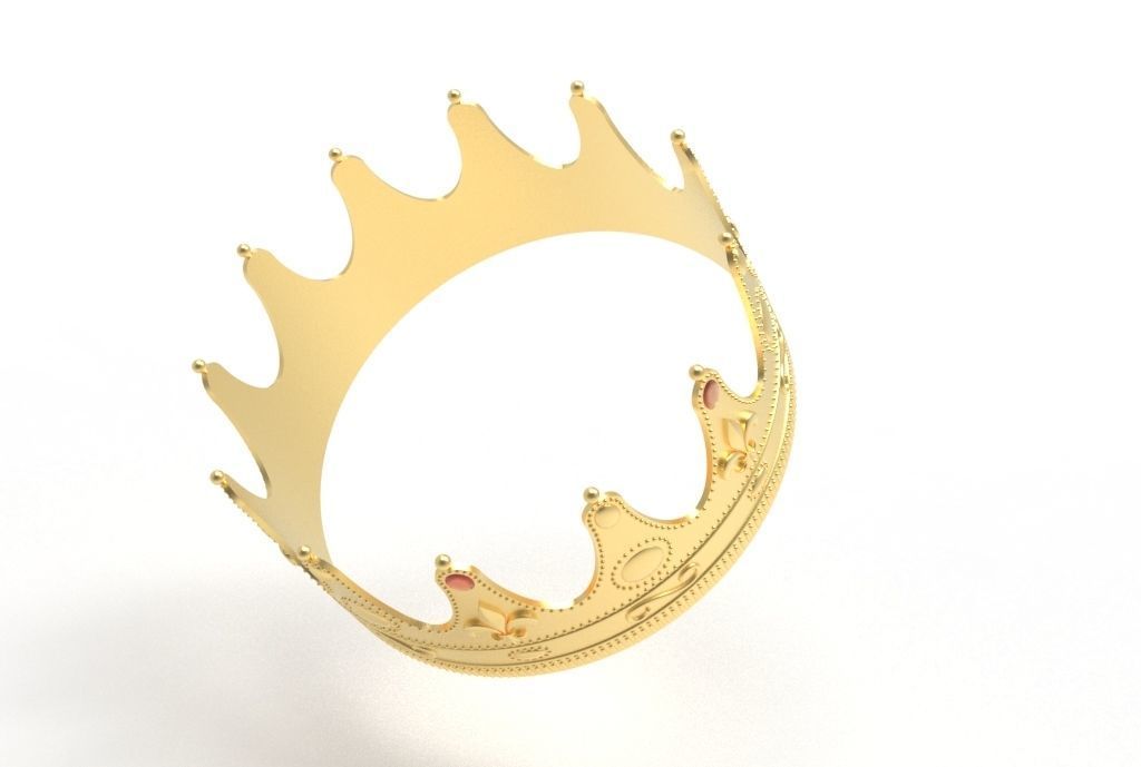 queen crown 3D print model_18