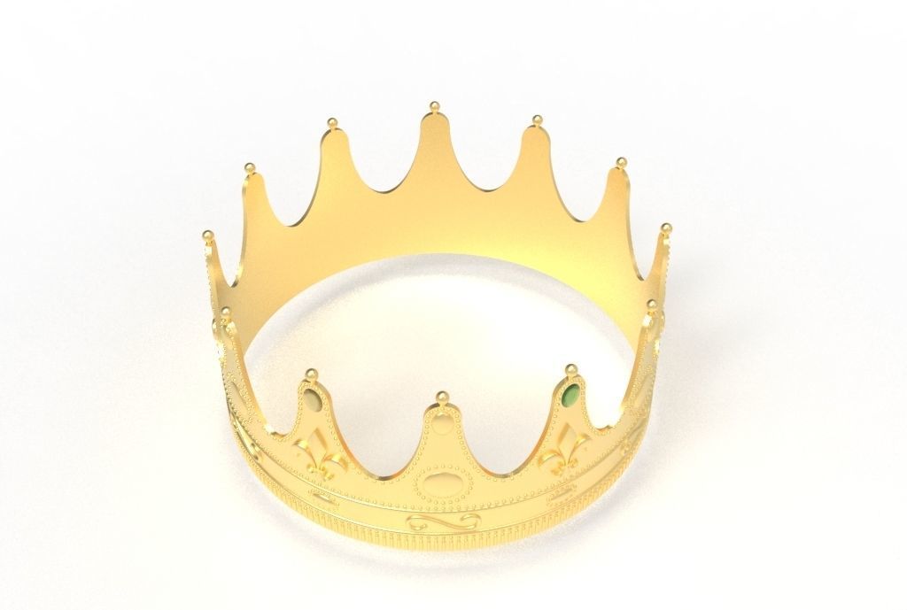 queen crown 3D print model_10