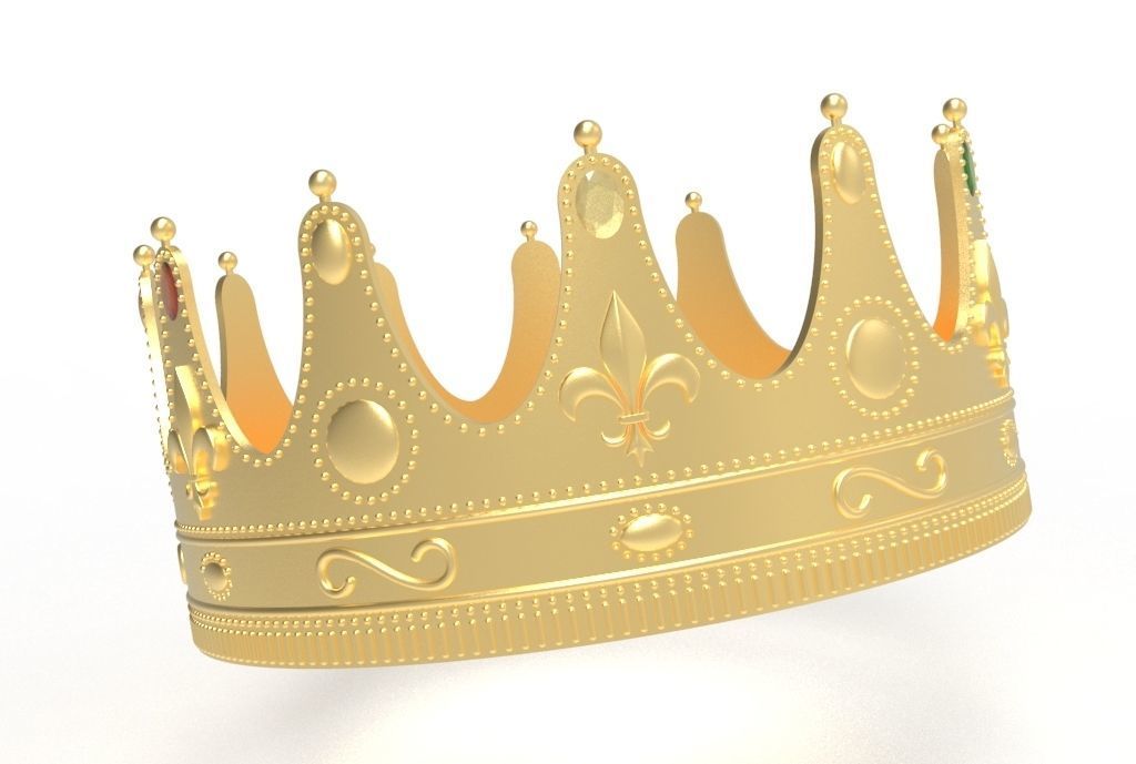 queen crown 3D print model_15