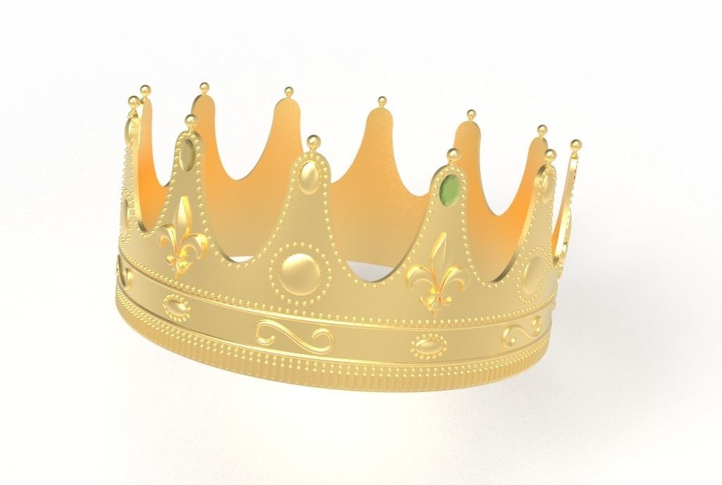 queen crown 3D print model_21