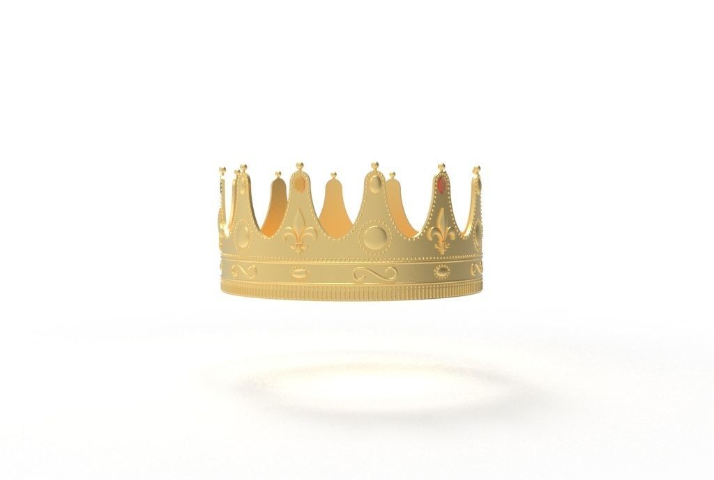 queen crown 3D print model_12