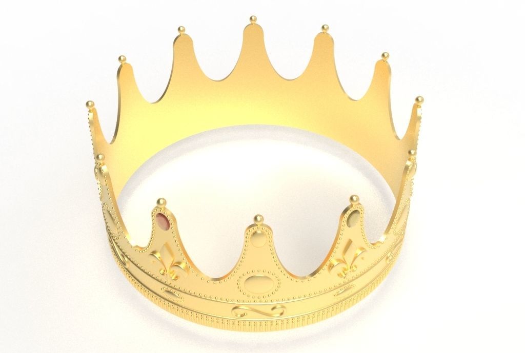 queen crown 3D print model_8
