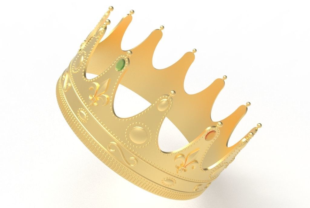 queen crown 3D print model_22