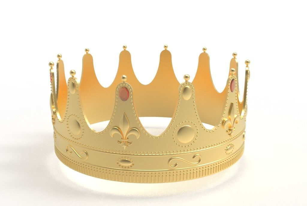 queen crown 3D print model_6