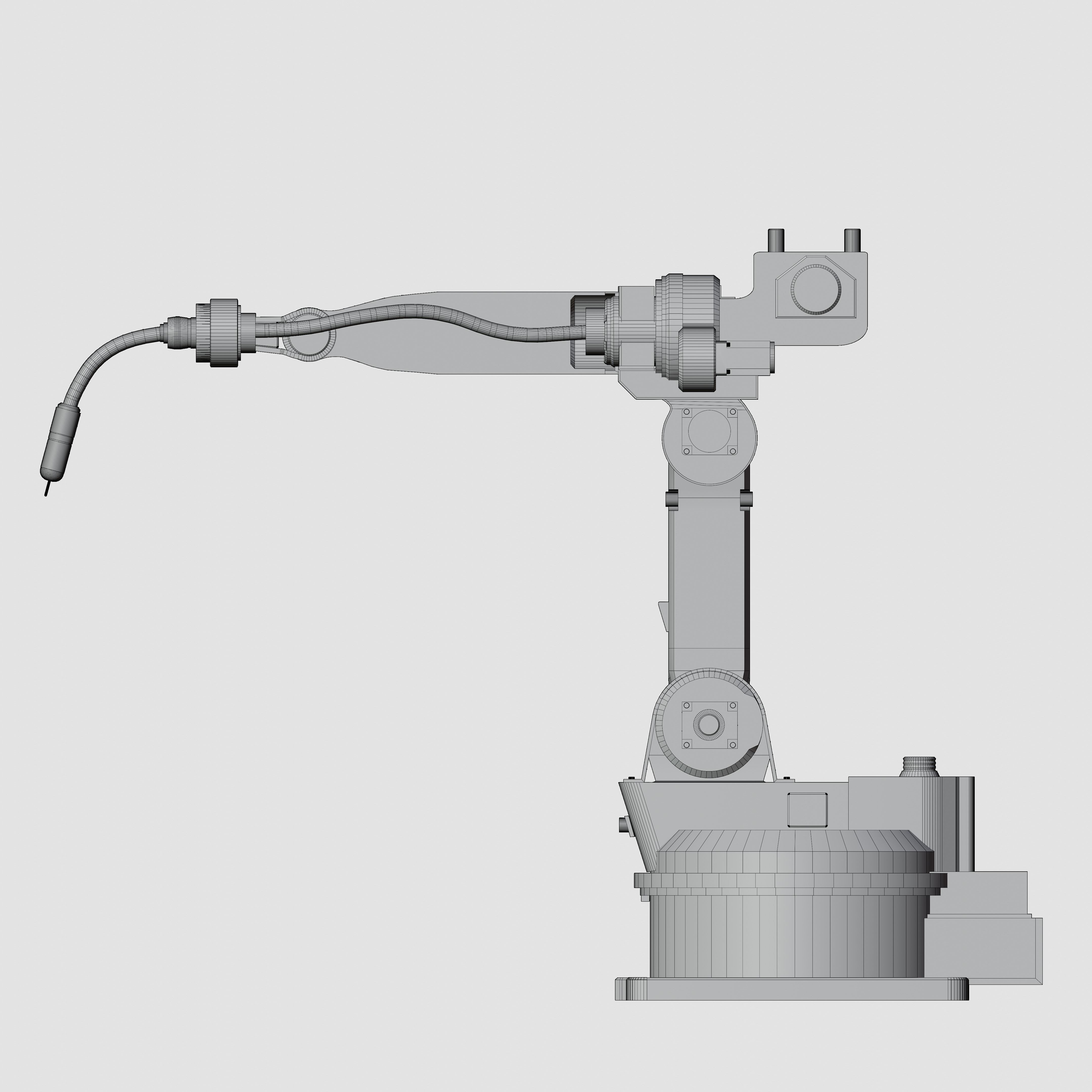 Industrial Robot Low-poly 3D model_4