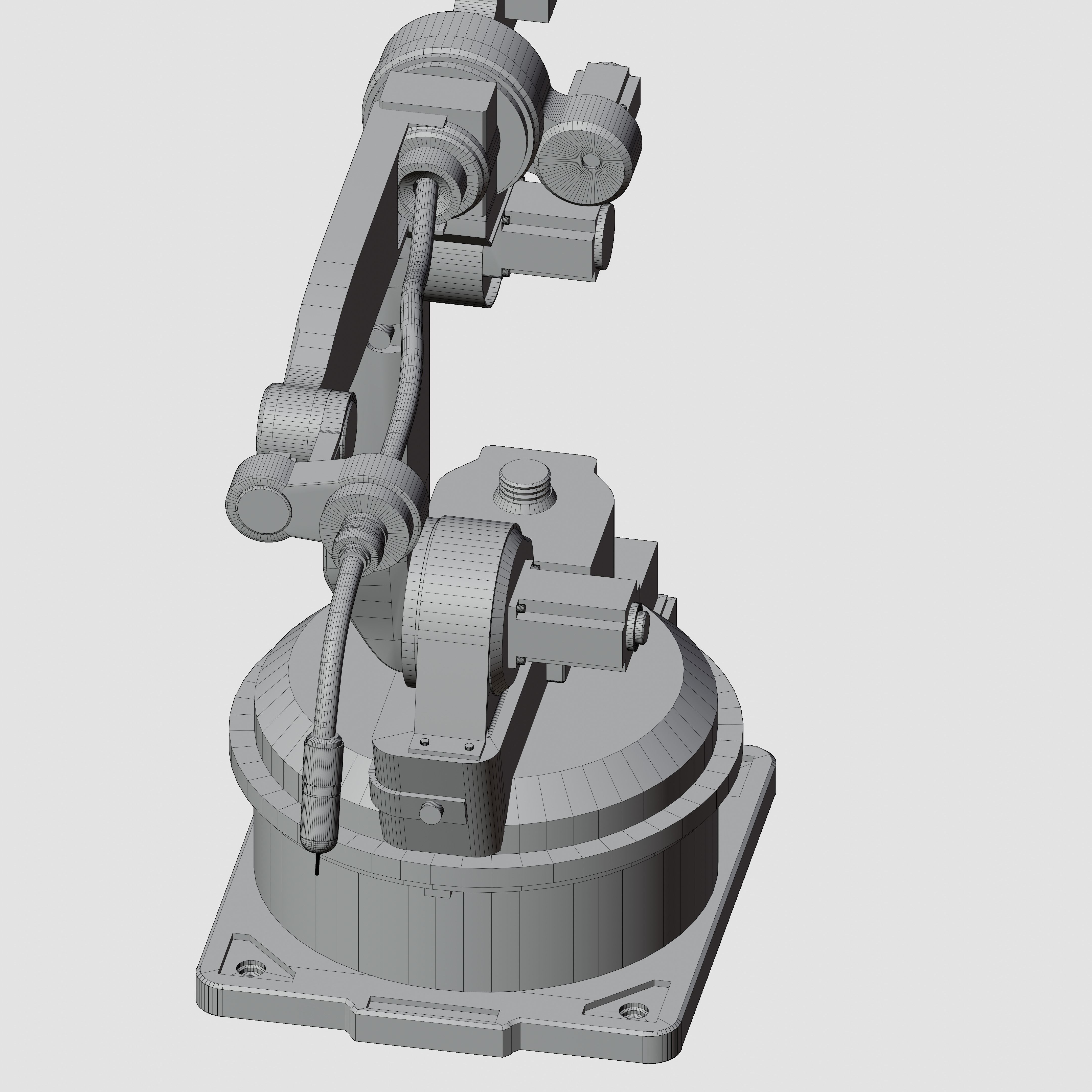 Industrial Robot Low-poly 3D model_7