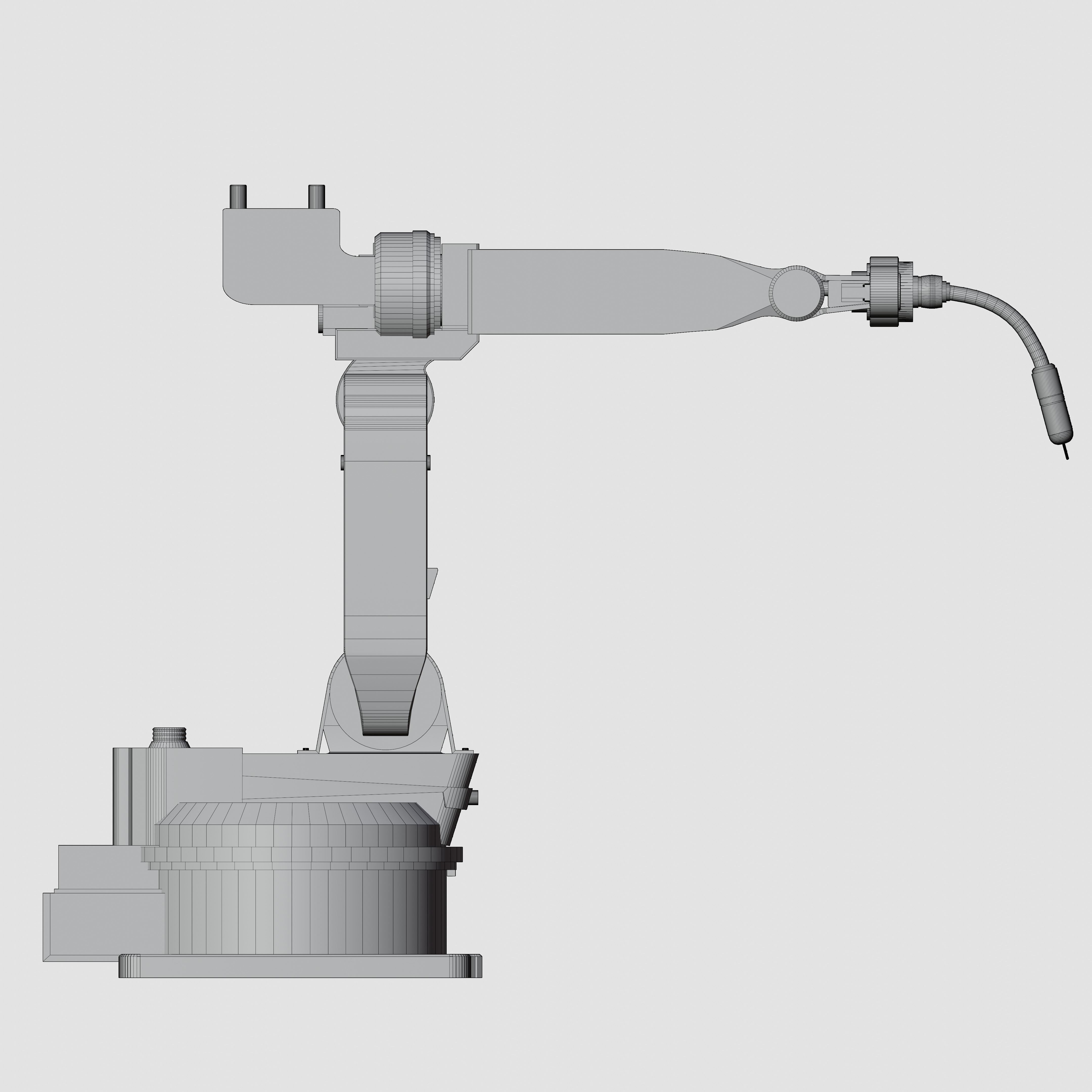 Industrial Robot Low-poly 3D model_6