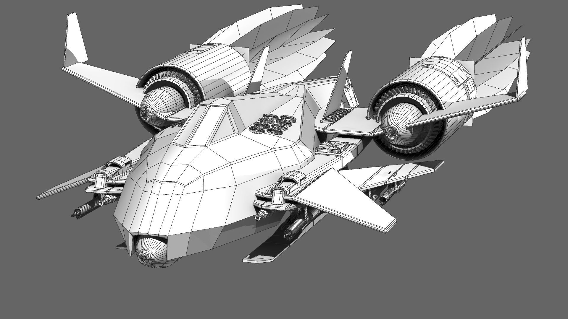 Attack Bomber 3D model_7