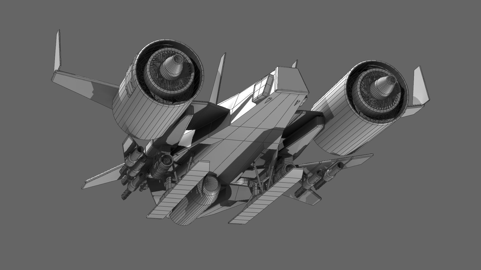 Attack Bomber 3D model_9