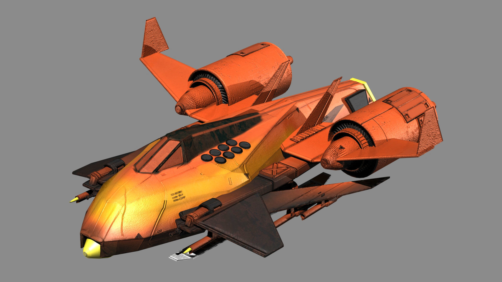 Attack Bomber 3D model_2