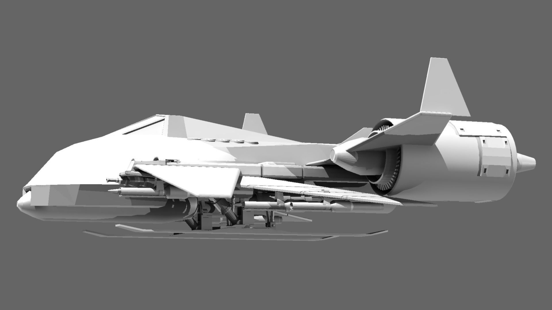 Attack Bomber 3D model_6