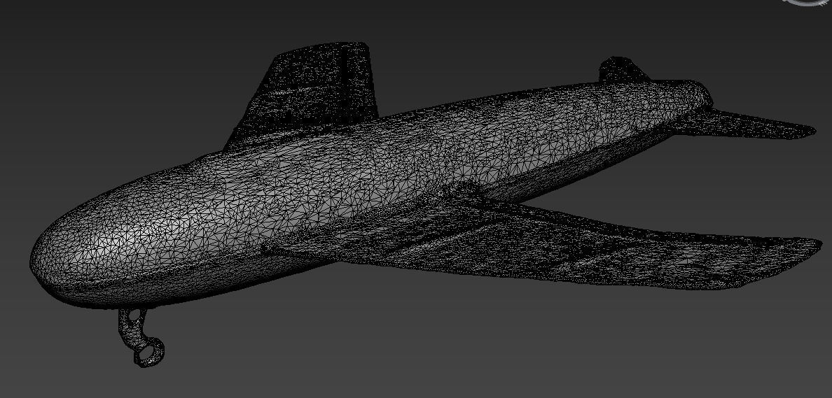 Old USSR Soviet Metal Toy Airplane Free 3D model_9