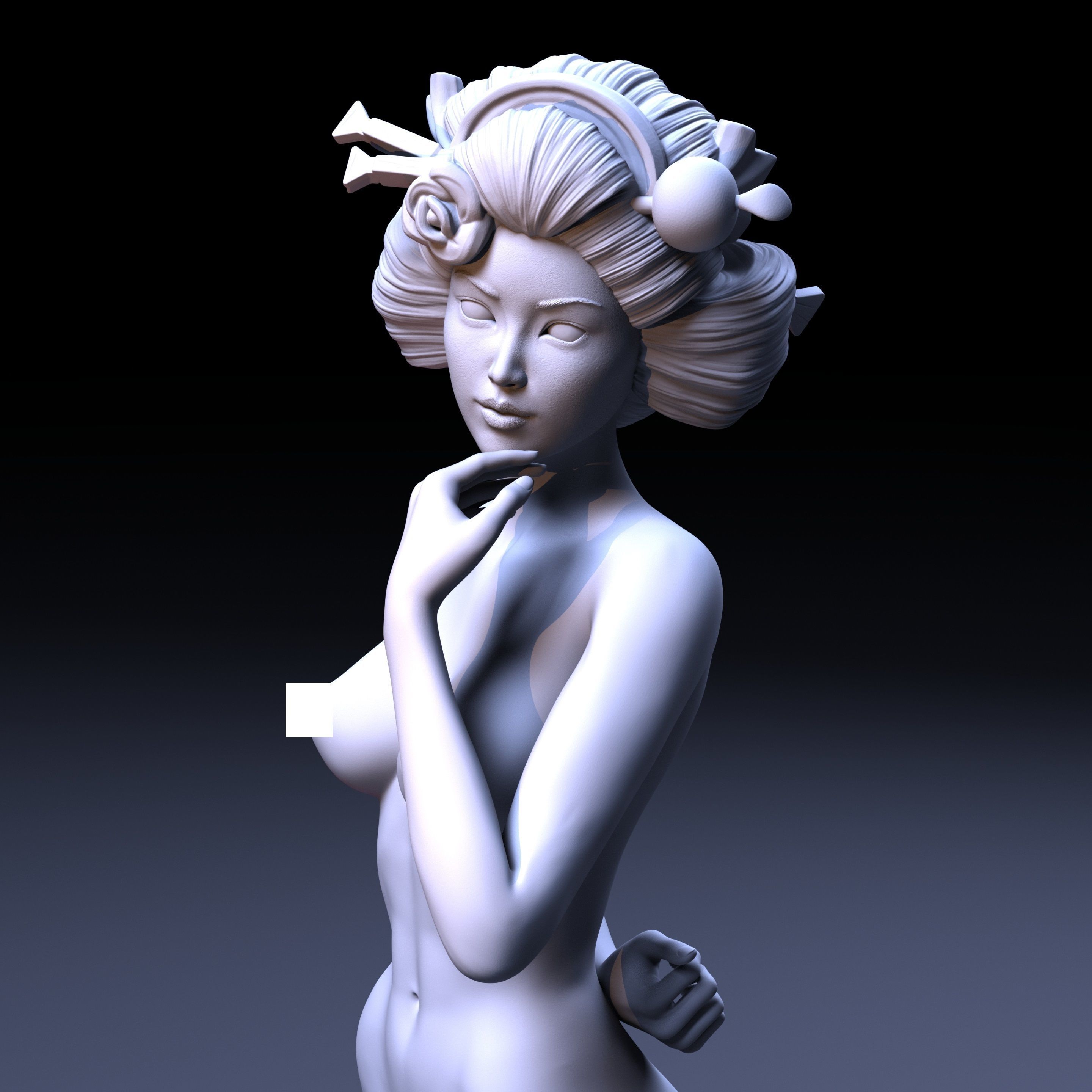 Geisha - Maiko 3D print model_1